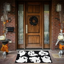 Vggrvlo Under5 Halloween Kitchen Rugs Mats for Floor Non Slip Extra Thick Chenille Door Mat Machine Washable Bath Mats Halloween Decorations Indoor
