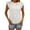 White, variant on Zpanxa Womens Summer Tops, Solid Color V-Neck Short Sleeve Hollow Knitted Top T-Shirt Blue XXL