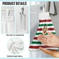 thumbnail image 6 of ZIATUBLE Christmas Deer Hand Towels Loop Soft Towels for Kitchen Cleaning Set of 3 Absorbent Hanging Kitchen Hand Towels Washable Hand Towels for Kitchen and Bathroom Decor Accessories, 6 of 7
