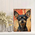 thumbnail image 2 of Qisvanset 12x16 Inch Chihuahua Pet Canvas Wall Art, Vintage Oil Portrait Dog Lover Farmhouse Decor, 2 of 5