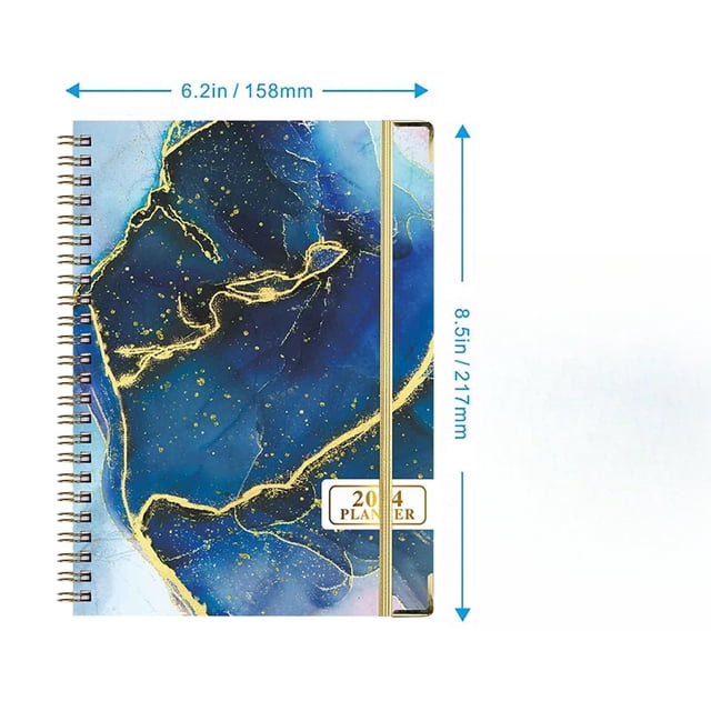 Planner 2024 A5 Coil Notebook 2024 Weekly Schedule Notebook Daily Schedule Notebook Portable Notebook,2024 Planner Weekly Monthly, Thick Stock + Double Wire Bin on Clearance