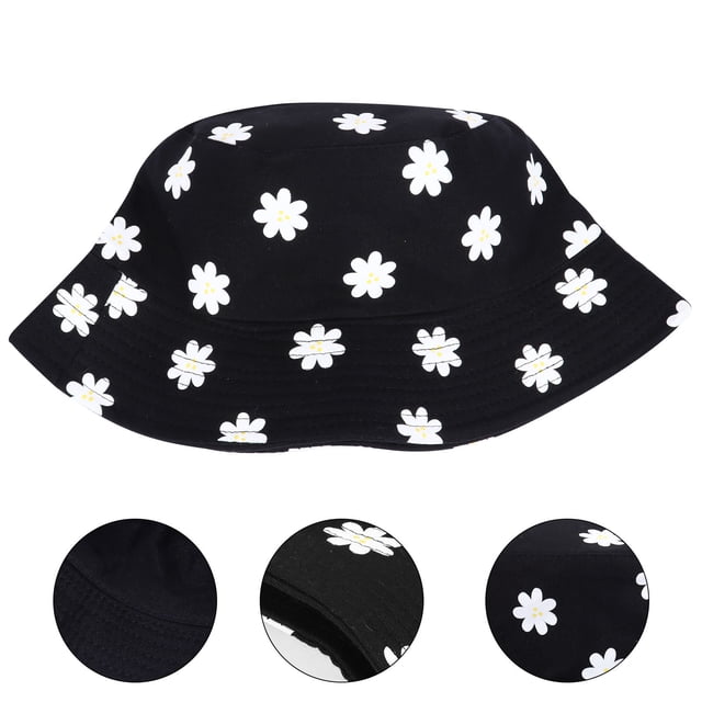 EXHUMKY 1Ud Sombrero Floral Reversible Y Anti-Uv En Ideal Para Y Camping