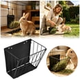 thumbnail image 2 of Hay Feeder with Metal Frame and Hook for Rabbit Hutch Wall Mounted Pet Feeding Accessory, 2 of 7