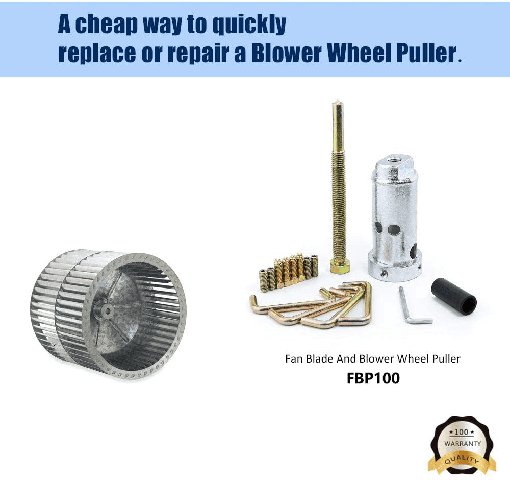 Fan Blade Blower Wheel Hub Puller/Pusher Tool Steel Center w/ Alignment Tool 