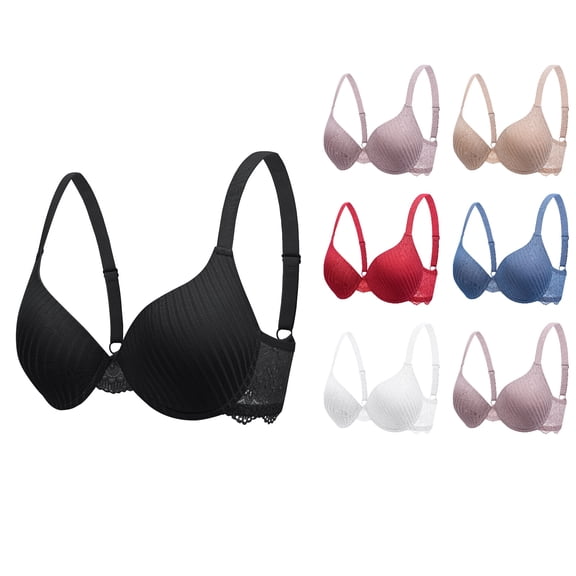 Antinious Women Lace Rear Closure Underwire Cozy Comfortable Everyday Bras