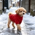 thumbnail image 6 of Dog Sweater Pajamas for Small Medium Dogs, Cute Turtleneck Winter Clothes for Girl or Boy, Warm Puppy Onesie Outfit for Chihuahua, Yorkie, and Christmas, 6 of 6