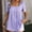 Purple, variant on ALLLIST Spring Tops for Women Blue Square Neckline Short Sleeve Solid T-Shirts Blouses & Button-Down Shirts L