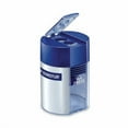 thumbnail image 2 of Staedtler Handheld Manual Double-Hole Plastic Sharpener, 1.57 x 1.65 x 2.2, Blue/Silver, 6/Box, Each, 2 of 3