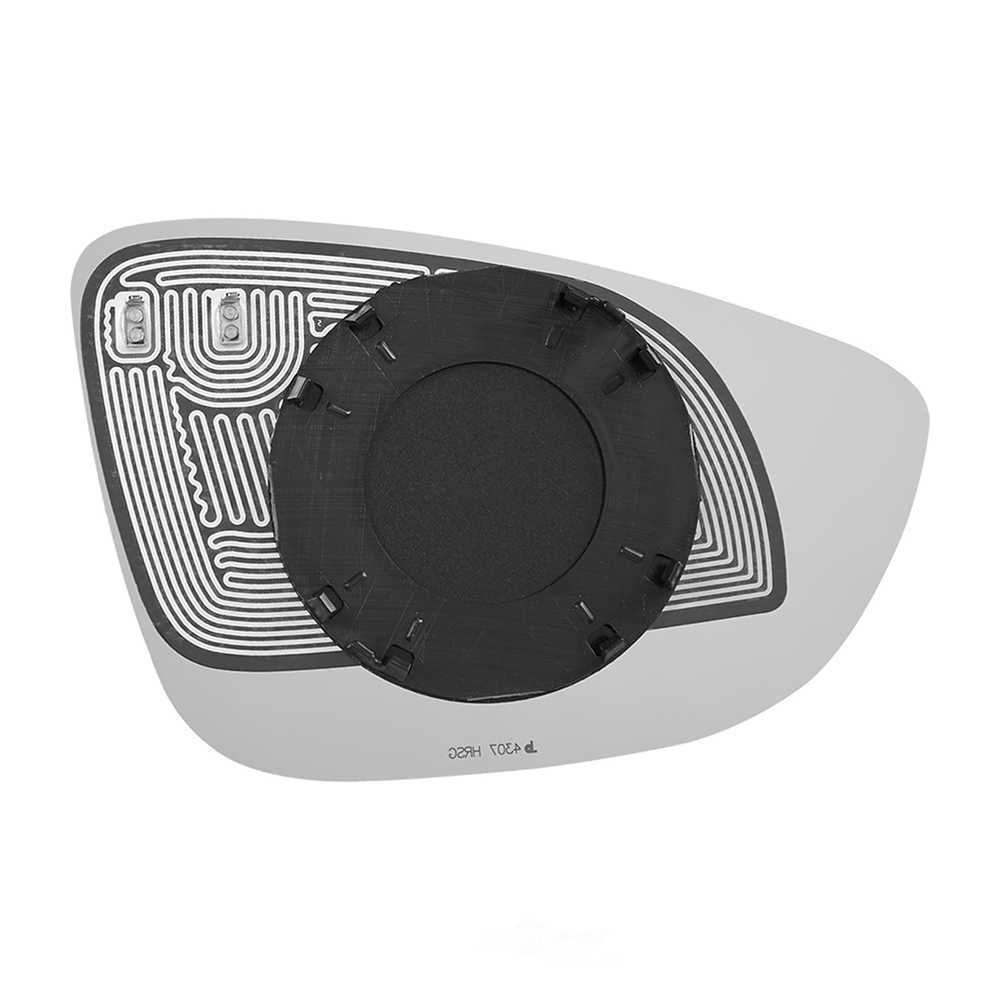 Burco Side View Mirror Replacement Glass with Motor Mount Plate - Clear Glass - 4307HRSG