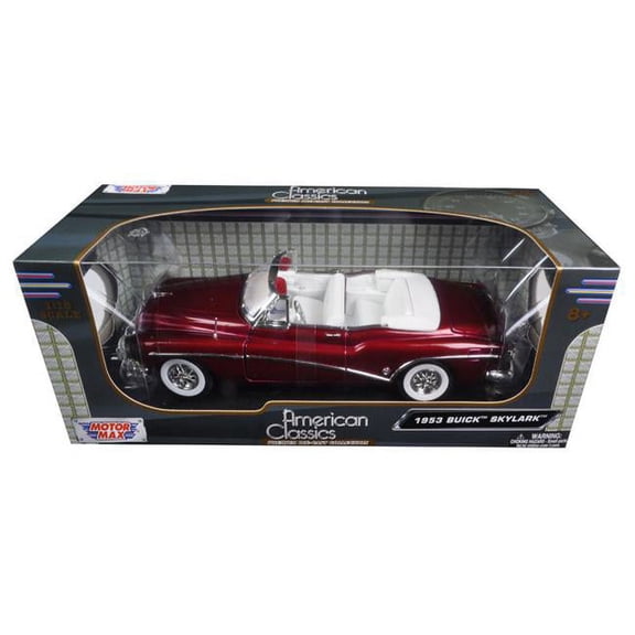 Motormax 73129BUR 1 by 18 1953 Buick Skylark Diecast Model Car, Burgundy