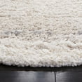 thumbnail image 3 of SAFAVIEH Fontana Dashiell Abstract Shag Area Rug, Grey/Ivory, 6'7" x 6'7" Round, 3 of 8