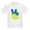 White, variant on CafePress - Ukrainian Flag Peace Sign Ukraine Native H T Shirt - Light T-Shirt Kids XS-XL