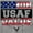 Sport Grey, variant on US Air Force Honor Value USA Flag Sweatshirt for Men or Women Brisco Brands S