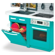 My Life As Full Kitchen Playset with Light & Sound for 18” Doll, Turquoise, New, Ages 5+, 64 items included