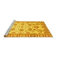 thumbnail image 2 of Ahgly Company Machine Washable Indoor Rectangle Oriental Yellow Traditional Area Rugs, 3' x 5', 2 of 4