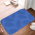 thumbnail image 6 of Blue Tree Leaf Luxury Flannel Bathroom Mats 16x24, Extra Soft and Absorbent Non-Slip Shower Rug for Bathroom Floor, 6 of 9