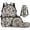 Baseball Fish Camo, variant on Boys 17 Inch Backpack, Set of 4 Frog Print School Bookbag with Full Accessories for Kids