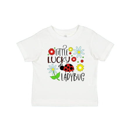 

Inktastic Little Lucky Ladybug Design with Flowers Gift Baby Boy or Baby Girl T-Shirt
