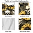 thumbnail image 4 of luoweisi Men's Beach Shorts Quick Dry Swim Trunks with Mesh Lining Sunflower Skull L, 4 of 5