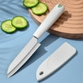 thumbnail image 1 of FHBVT 304 Stainless Steel Fruit Knife Set Kitchen Essential Portable Peeler Included Narrow Blade Rust Resistant Sharp for Baby Food Prep Home Picnic Fruit Peeling Slicing Carving & Cutting, 1 of 5