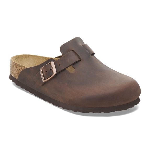 Birkenstock Unisex Boston Soft Footbed Clog, Habana Oiled Leather, EU 40 9-9.5 Women/ 7-7.5 Men