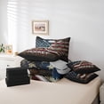thumbnail image 6 of Feelyou Eat Hockey Sleep Bedding Comforter Set 7 Pieces, Vintage US Flag Full Bedding Set, 6 of 8