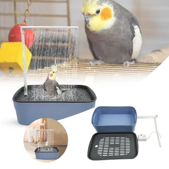 Parakeet Bathtub, Parrot Shower, Circulating Water Shower, Suitable for Cockatiels, Etc.