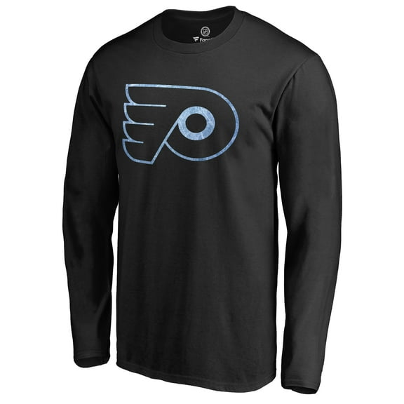 Men's Black Philadelphia Flyers Pond Hockey Long Sleeve T-Shirt