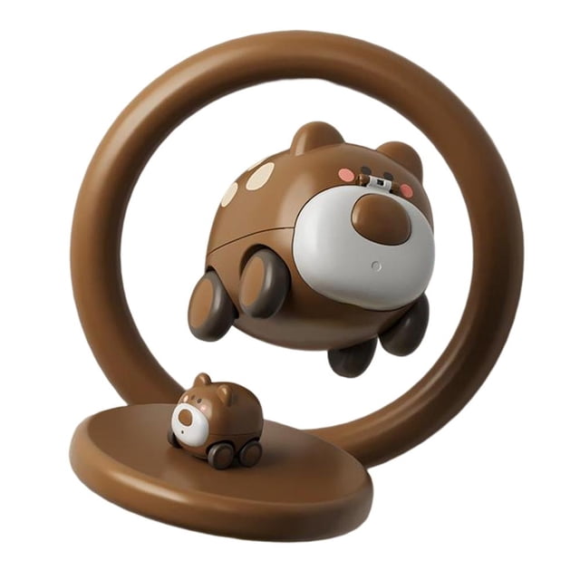 Coche de juguete de animales de dibujos animados Coche de presión de dibujos animados de plástico para niños (Panda) Tmvgtek libre de BPA