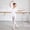 White, variant on Elegant Girls Dance Jumpsuit for Ballet Practice Comfortable Fit with Easy Snap Front Denim Romper Kids Girl Rompers