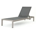 thumbnail image 5 of Miller Outdoor Mesh Chaise Lounge, Set of 2, Dark Grey, Silver, 5 of 9