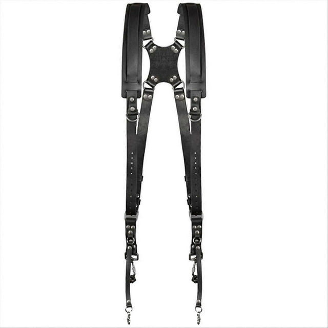 Double Shoulder Camera Strap Adjustable Camera Shoulder Belt Black