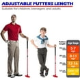 thumbnail image 3 of Adjustable Golf Putter (2 Pack) for Men and Women Two-Way Kids Putter Mini Golf Putter for Right or Left Handed Golfers Adjustable Length Golf Putter, 3 of 9