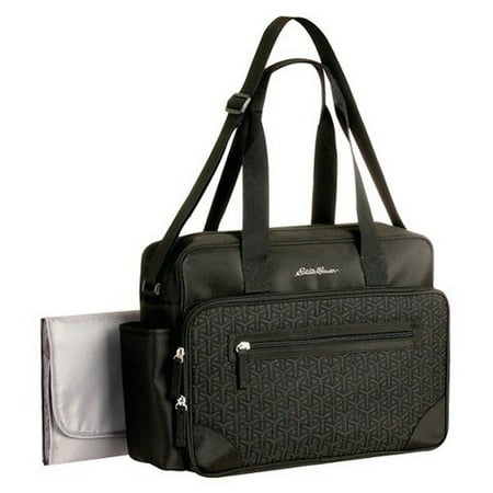 Ed Bauer Quilted Black 1 Pocket Diaper Bag