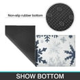 thumbnail image 6 of Blue Christmas Snowflake Pattern Kitchen Rugs Sets Of 2,Anti Fatigue Kitchen Mat Rugs Non Slip Washable,Decorative Kitchen Floor Mats for Kitchen,Sink,Laundry,17"x30"+17"x47", 6 of 7