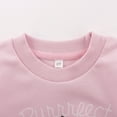 thumbnail image 3 of Toddler Girls Pink Crewneck Cat Print Sweatshirt Cute Fall Cotton Clothes 2T 203, 3 of 5