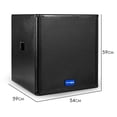 thumbnail image 2 of Subwoofer Profesional 3 Vías Tubalcain 18 Steelpro 1600w Color Negro, 2 of 5