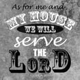 thumbnail image 2 of Greene, Taylor 20x20 Black Ornate Wood Framed with Double Matting Museum Art Print Titled - Serve The Lord, 2 of 4