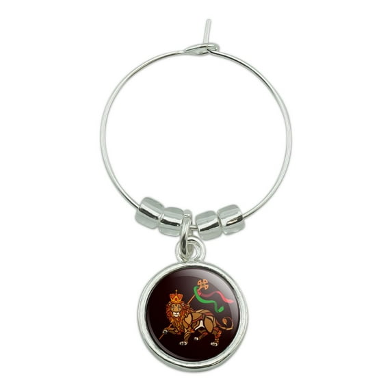 Lion of Judah Bible Wine Glass Charm Drink Marker
