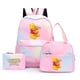 thumbnail image 2 of 3pcs Disney Winnie the Pooh Colorful Backpack with Lunch Bag Rucksack Casual School Bags for Student Teenagers Sets, 2 of 4