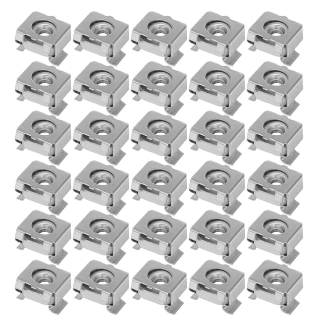 unbranded 100Ud Tuerca Jaula M4 De Hierro Para Montaje En Paneles Eléctricos Color Plata