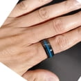 thumbnail image 6 of GY Black Gold Plated Turquoise Ring 8mm Tungsten Carbide Ring for Men Wedding Band Man Ring, 6 of 6