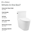 thumbnail image 6 of Dreux One Piece Elongated Toilet Left Side Flush 1.28 GPF, 6 of 12