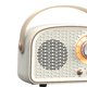 thumbnail image 4 of Altavoz Portátil Compatible Con Dientes Inalámbrico Vintage para Exteriores () Azul Blanco, 4 of 9
