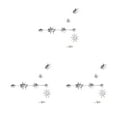 thumbnail image 1 of QualitChoice 1 Set Star Decorations Household Interesting Exquisite Stars Pendant Party Supply Craft Decoration Decor Props for Layout Silver 3Set, 1 of 6