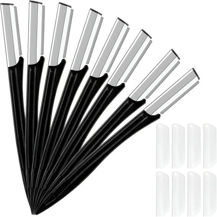 LAMIRO Dermaplaning Tool For Face,8 PCS Precision Eyebrow Razors Face Razor For Women Eye Brow Shaver Facial Hair Removal Razor Face Shaver For Women And Men