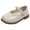 Beige, variant on Kids' $10 Under Girl's Classic Mary Jane School Uniform Shoes Flat Dress Shoes 15 Months-6 Years Save Big