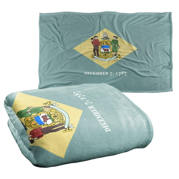 Delaware Flag Silky Touch Super Soft Throw Blanket 36" x 58"