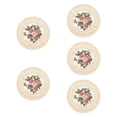 thumbnail image 4 of 5 posavasos con textura de encaje hueco, manteles individuales de mesa vintage. Beige, 4 of 9