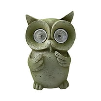 WEgfTDuOP Statue Of Powered Chick Powered Rope Owl Garden Statue Outdoor Light Solar LED For Decoration Of Interior And Exterior Garden Resin